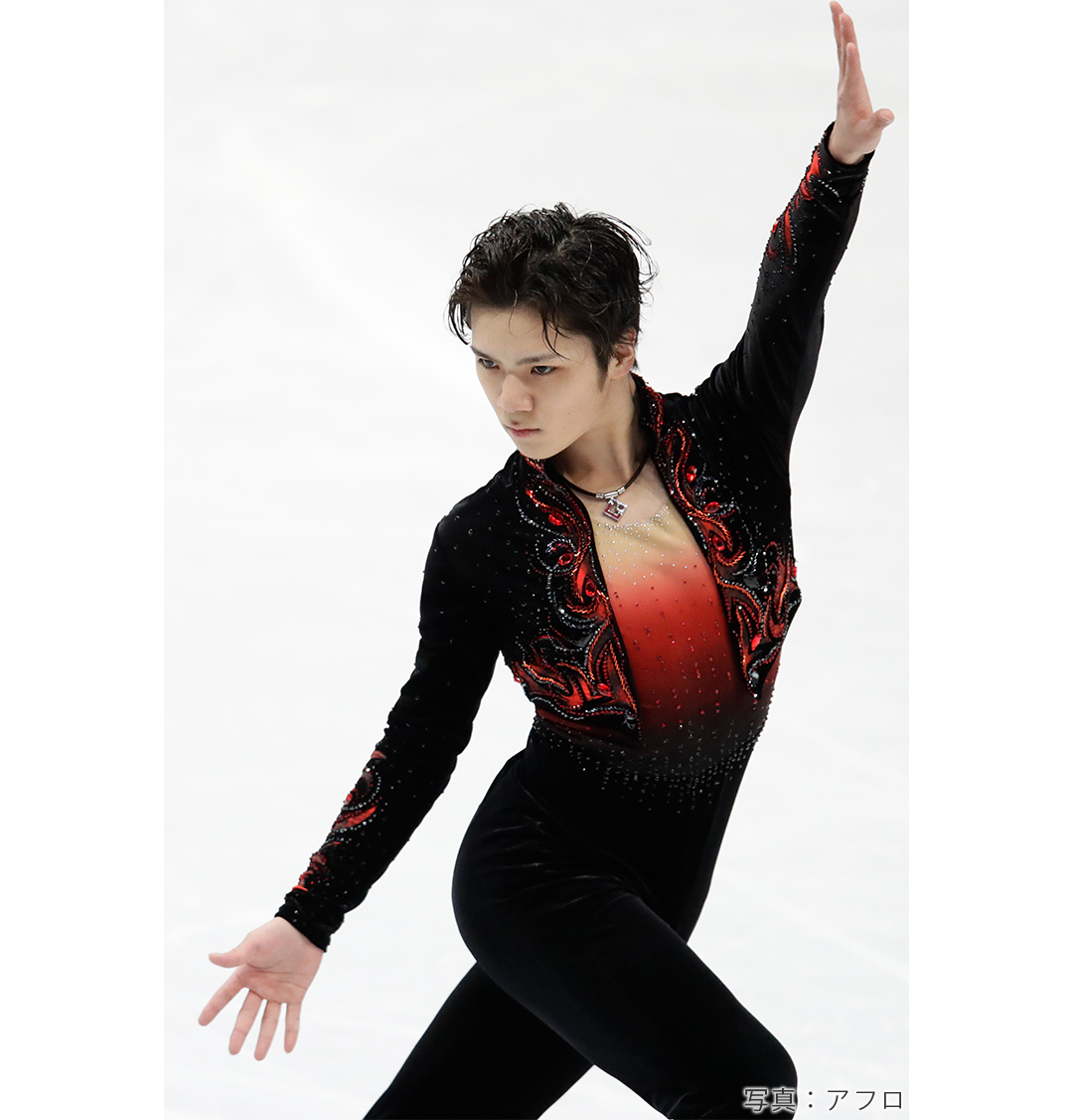 2017年世界選手権男子FSでの宇野昌磨選手