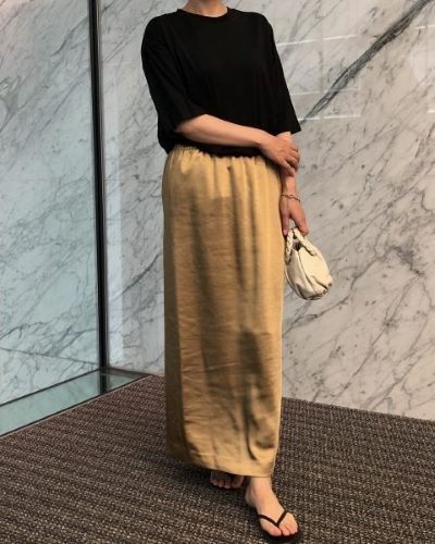 E by eclat 艶とろIラインスカート ¥18,700