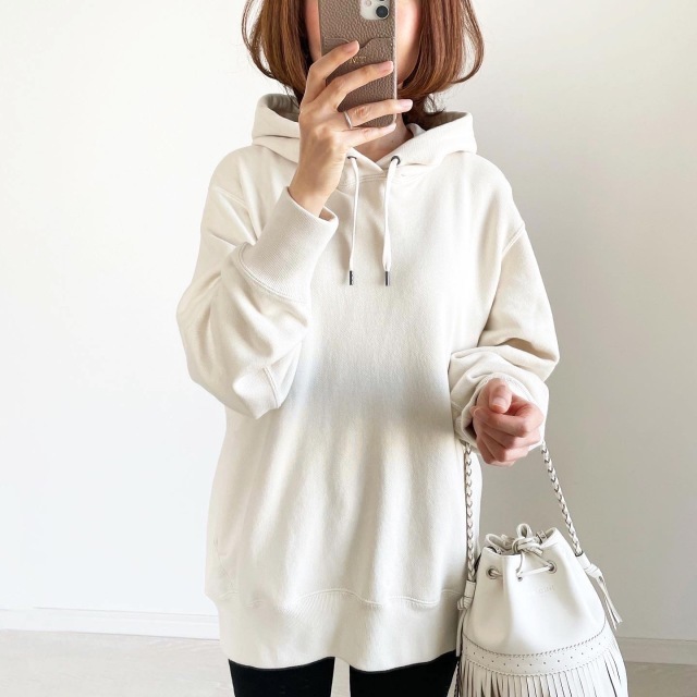 UNIQLOメンズ スウェットプルパーカ NATURAL