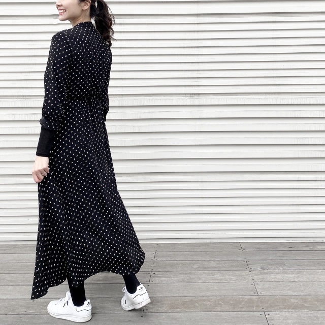 私のセール戦利品 柄ワンピース Happy Plus One ハピプラワン