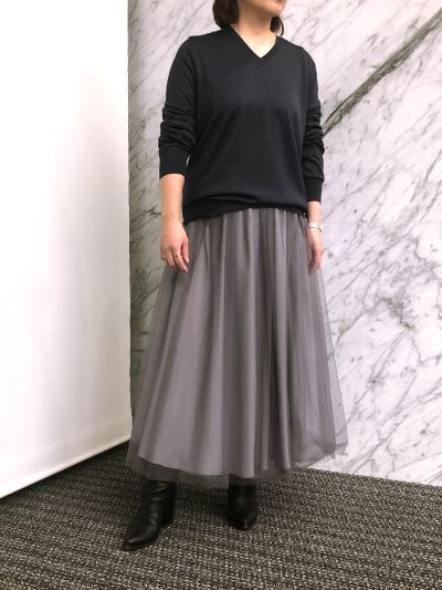 〈Winter〉 モデル身長:155cm、ニットはサイズ4を着用