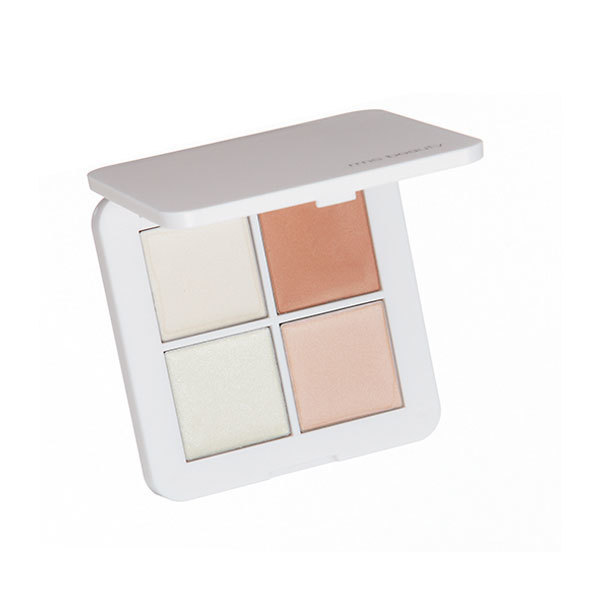 4色のハイライトのうち、まばゆく光る左上が唇やせに効果的。rms beauty ルミナイザークワッド¥6,200/アルファネット
