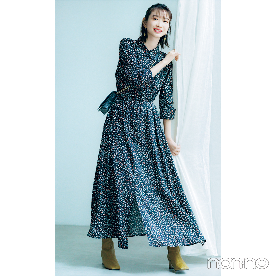 くびれを強調して全身スッキリ! Xラインで着やせ!【トレンド服×4大シルエット④】_1_7