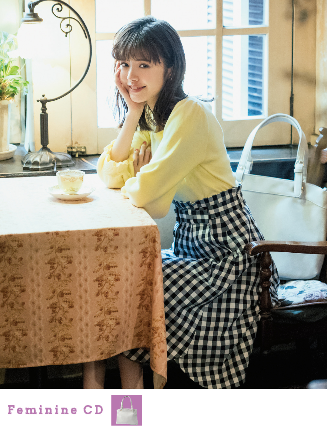 プチプラ小物で印象変えるなら、白リュック&白キャップ&黒スポサンが正解! 優華のフェミ→カジ変身着回し♡ _1_2