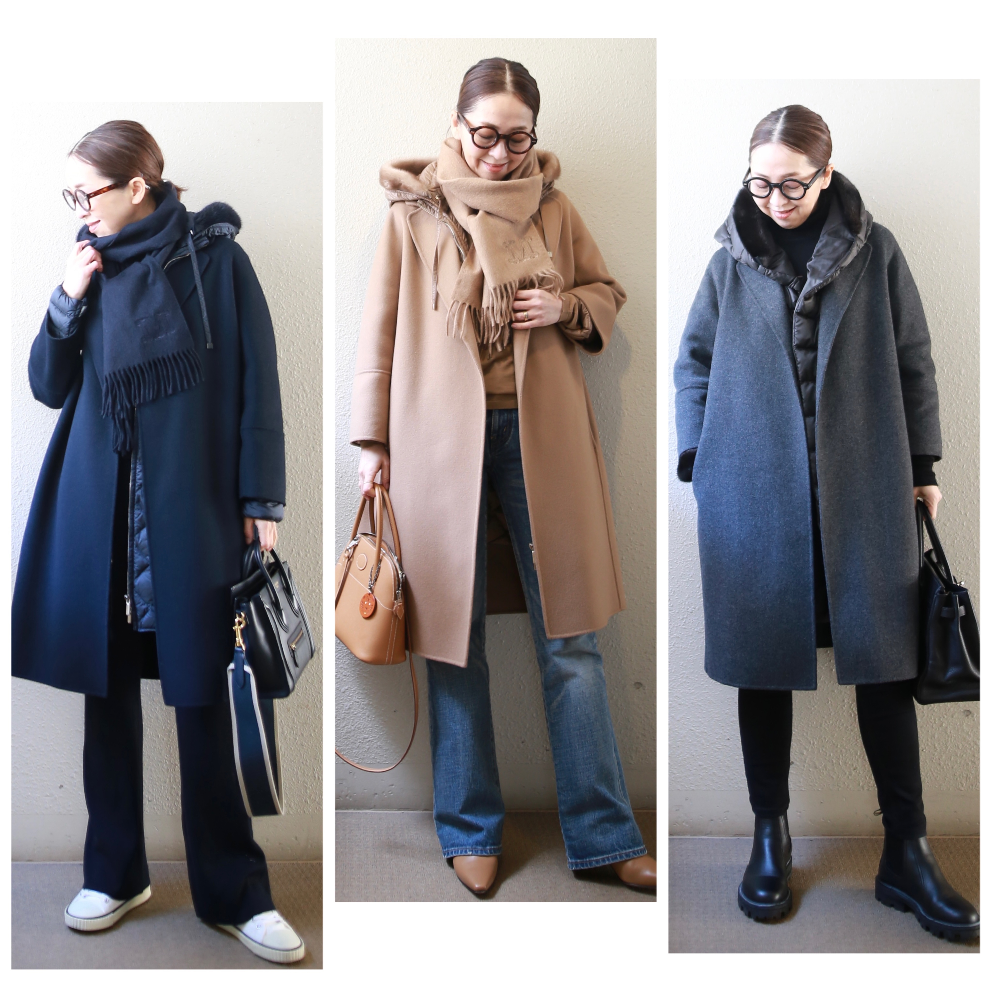 小柄コーデ術 冬コーデ maxmara 'Smaxmara