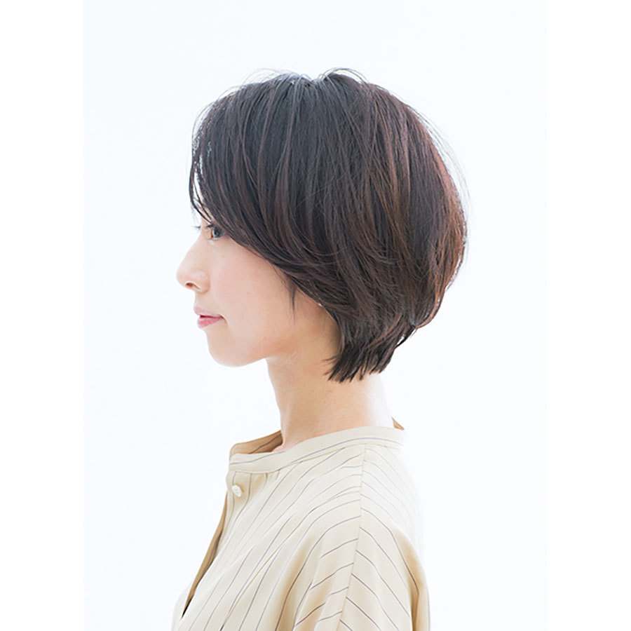 横から見た 40代人気ショートヘアスタイル10位の髪型