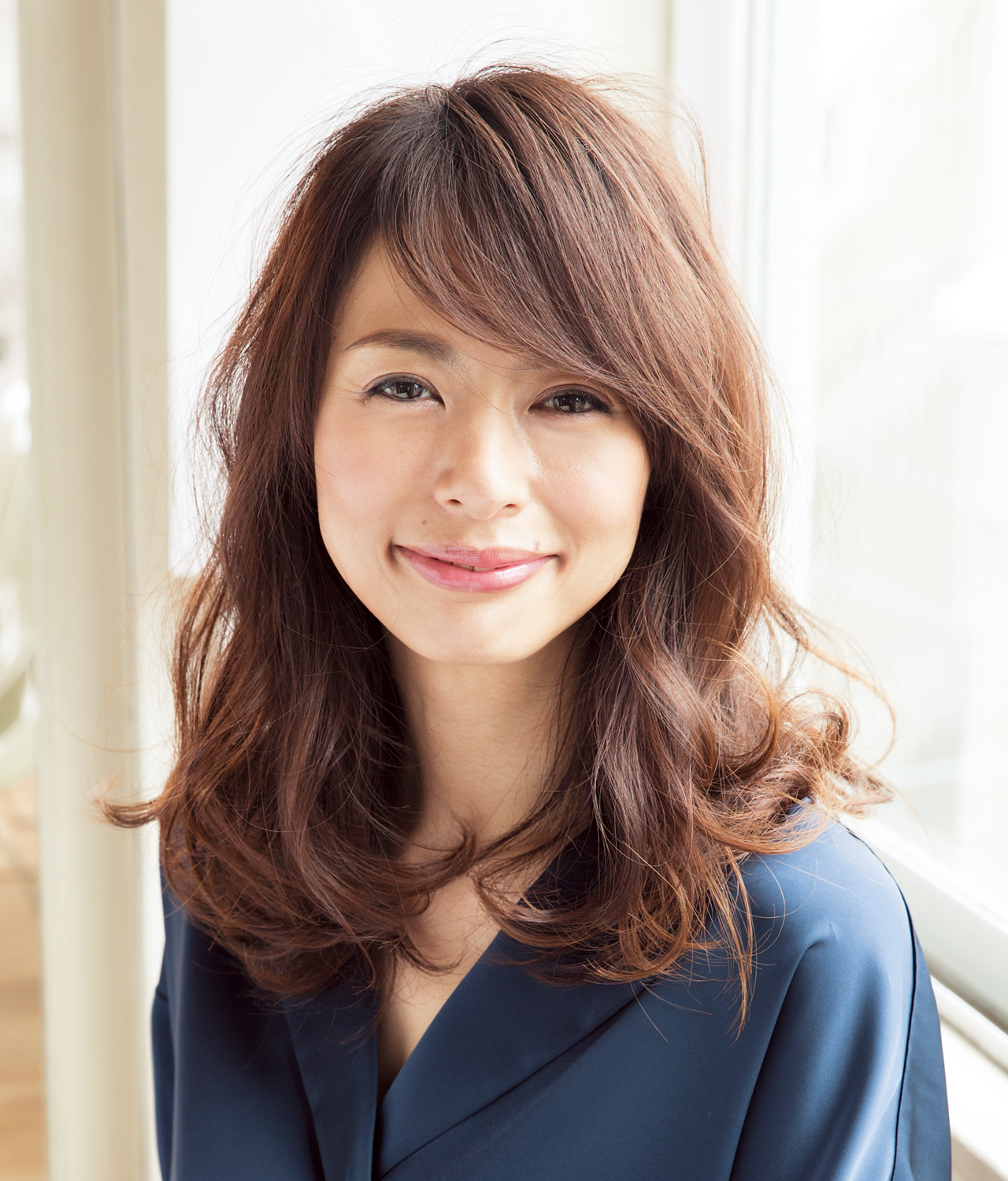 40代に似合う髪型 ロングヘアスタイル人気ランキング9位