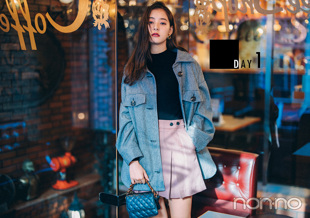 黒派必見! 新木優子が真冬の黒コーデ5days見せます★【今日のコーデはブラウン以外】_1_2