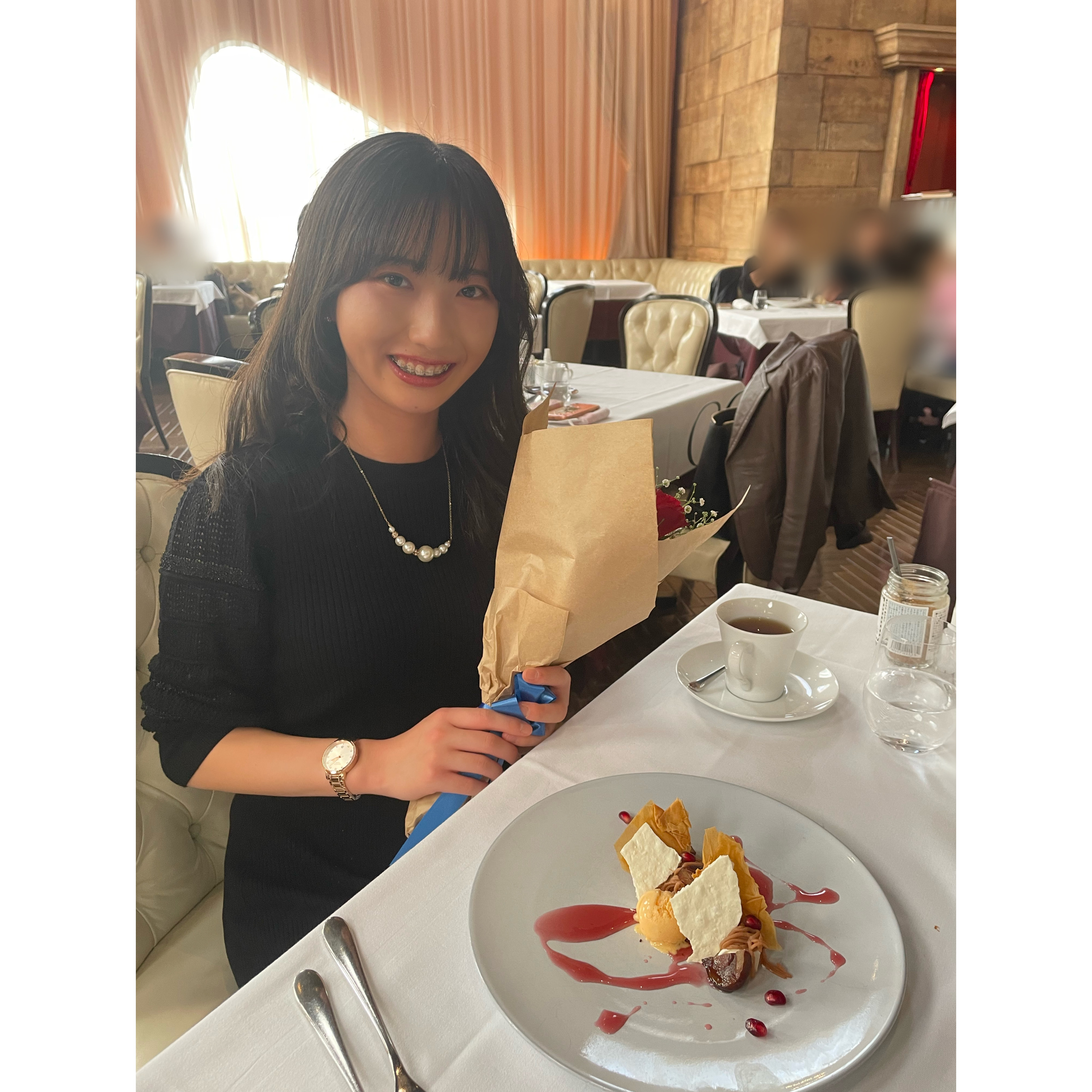 銀座のレストランで友達の誕生日サプライズをした時