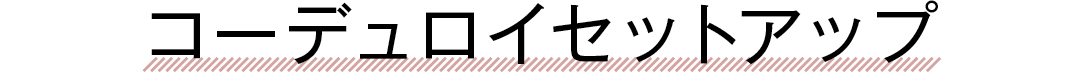 コーデュロイセットアップ