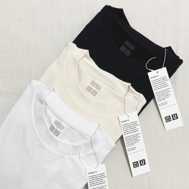 UniqloUのヒートテックコットンクルーネックT