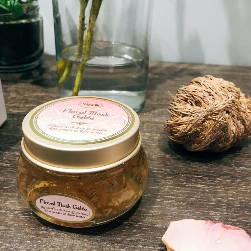 SABONのフローラルジュレマスクは花びら入り!