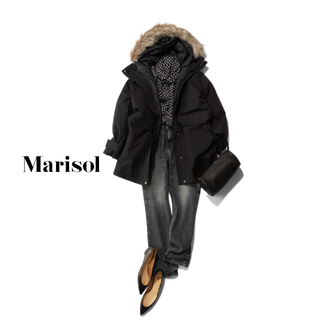 雪が降ったら全力で外遊びできるように防寒できるアウターをチョイス 2月のコーデ 2nd Thu ファッション誌marisol マリソル 40代をもっとキレイに 女っぷり上々 雪が降ったら全力で外遊びできるように防寒できるアウターをチョイス 2月のコーデ 2nd Thu ファッション誌marisol マリソル 40代をもっとキレイに 女っぷり上々