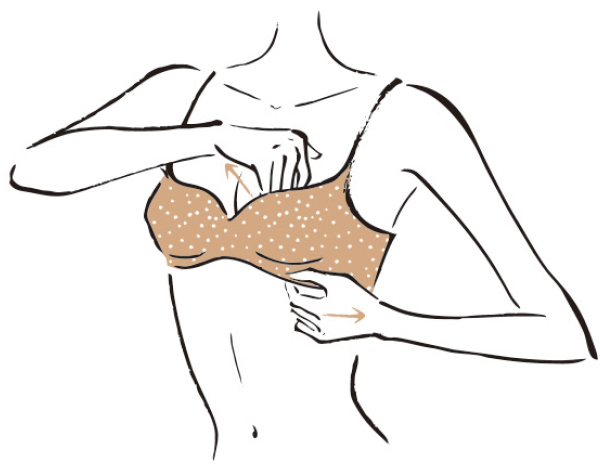 きれいなブラジャーのつけかた2