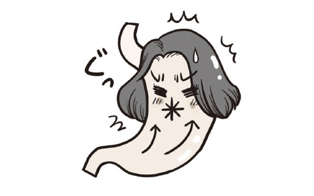 酸っぱいものがこみ上げる