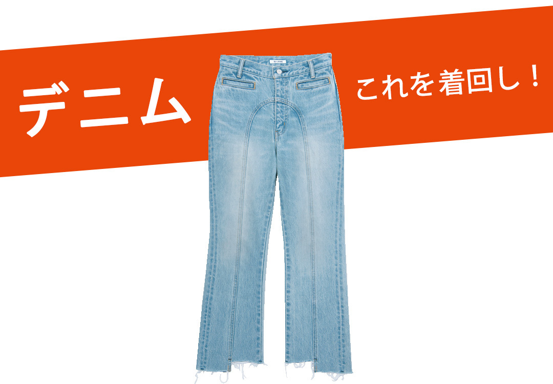 デニムこれを着回し