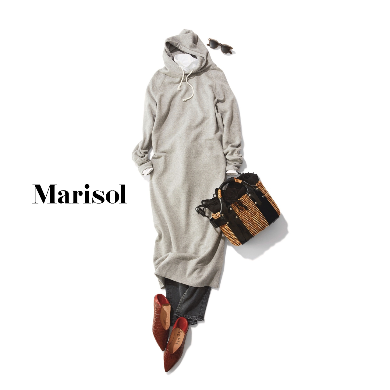 花粉症対策をしつつもちょっと小粋に見せたい時には足もとで勝負 3 15コーデ ファッション誌marisol マリソル Online 40代をもっとキレイに 女っぷり上々