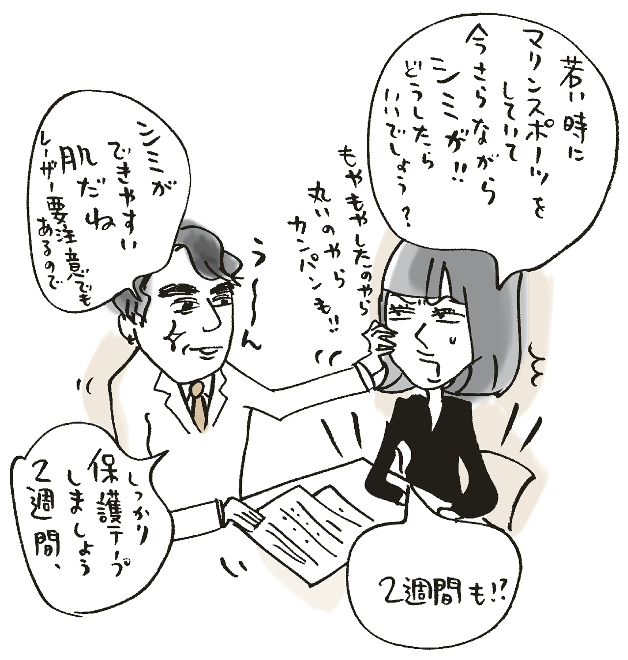 シミ悩みを解消したい編集長Sが初体験! 決意のシミとり実録ルポ初日に同行_1_1