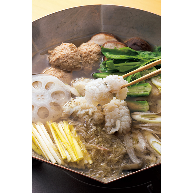 じき宮ざわ「薬膳鍋」「焼胡麻豆腐」