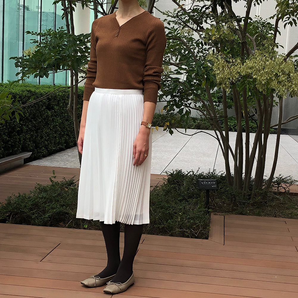 11月号付録「マリソル×ストラスブルゴ ニュアンスグレー<美脚タイツ>」スタッフもコーデに合わせてみました!_1_8