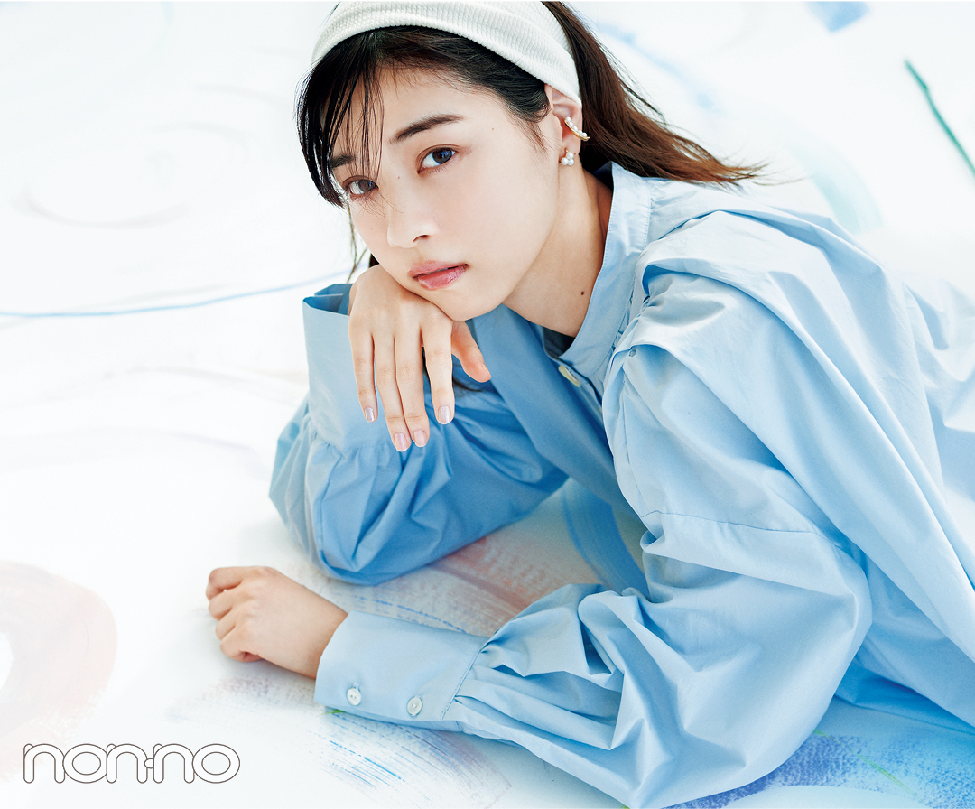 西野七瀬×ピュアなパールイヤリングモデルカット5