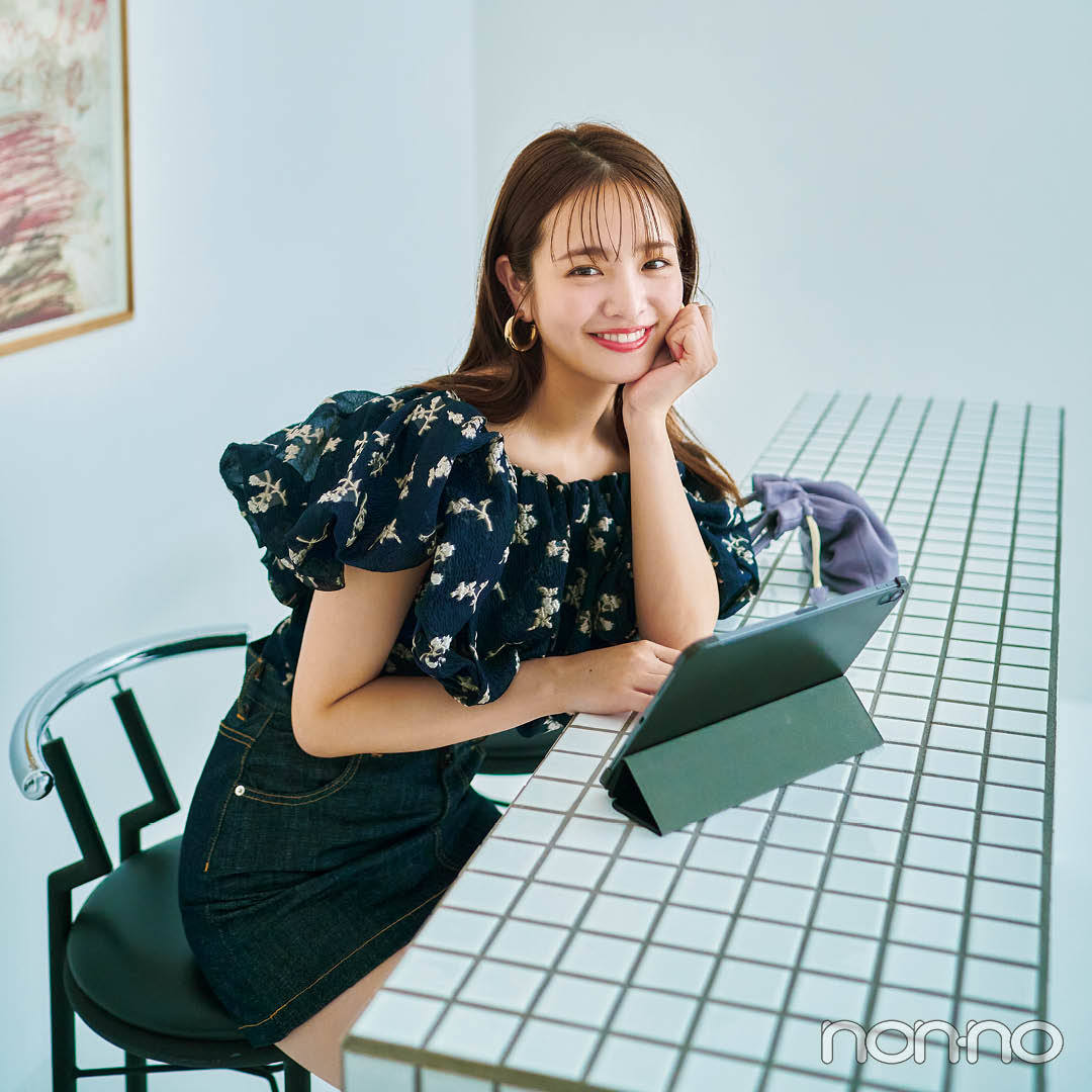 横田真悠の夏私服1週間コーデday7
