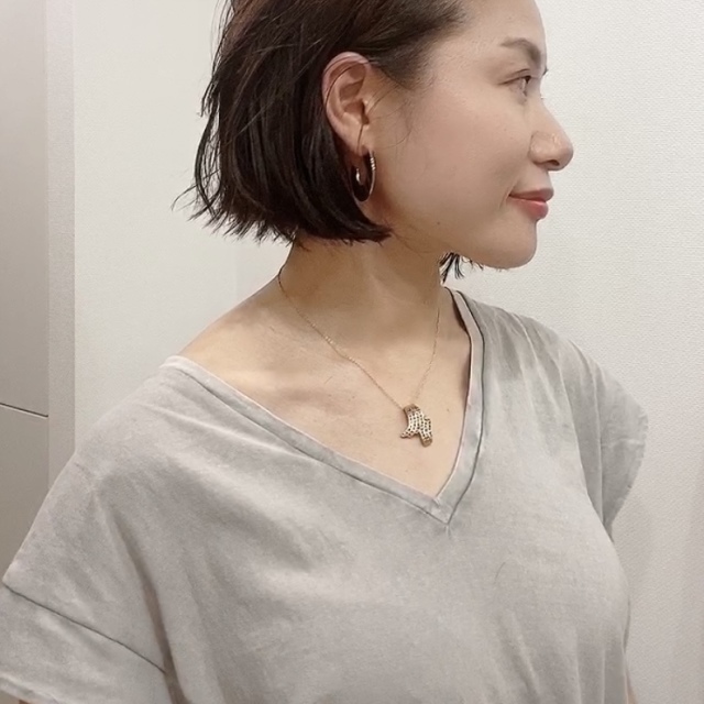 ショートボブ アラフォー ヘアスタイル 夏