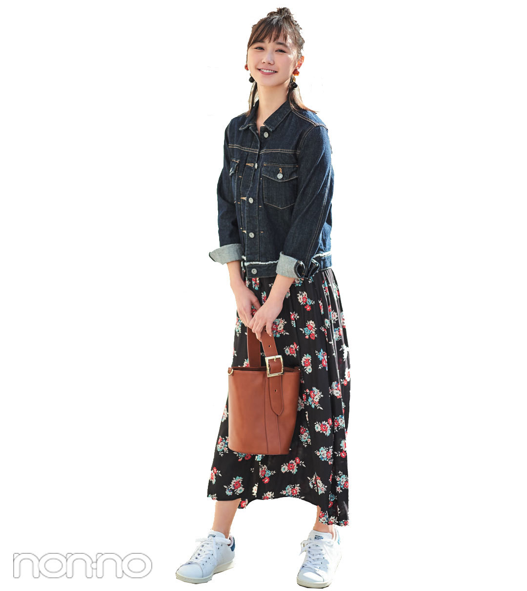 ノンノモデル鈴木友菜がナビ♡いつもの服を大人に見せる小物使い_1_2