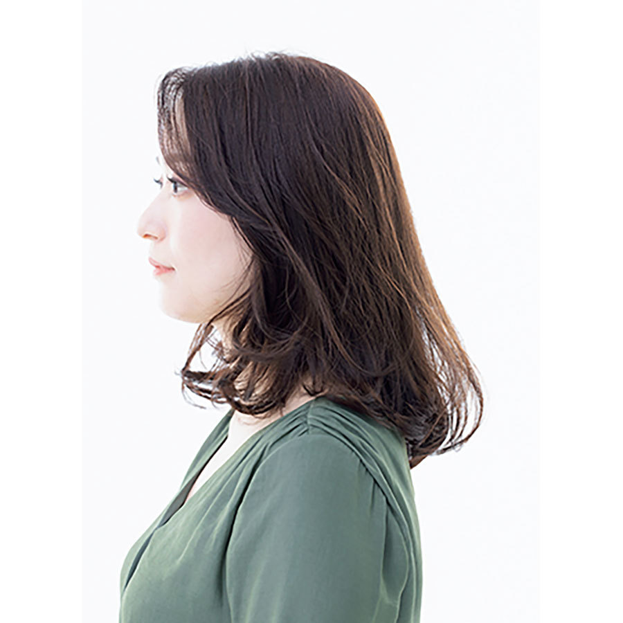 横から見た人気ランキング6位のヘアスタイル