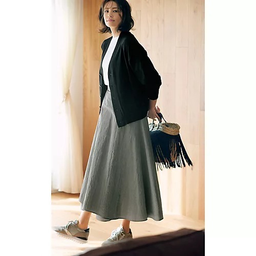 徳原文子×ATON オーバーサイズニットカーディガン ¥31,900