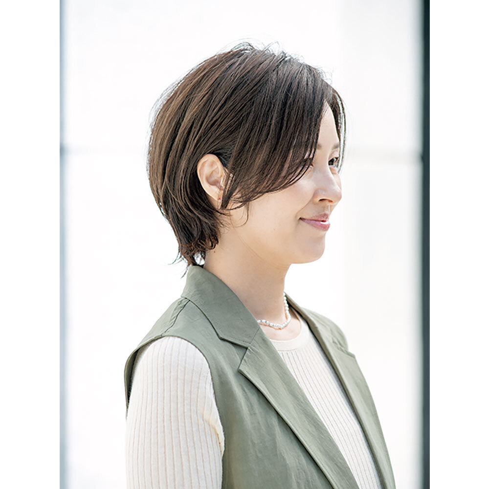 横から見た人気 ショートランキング9位のヘアスタイル