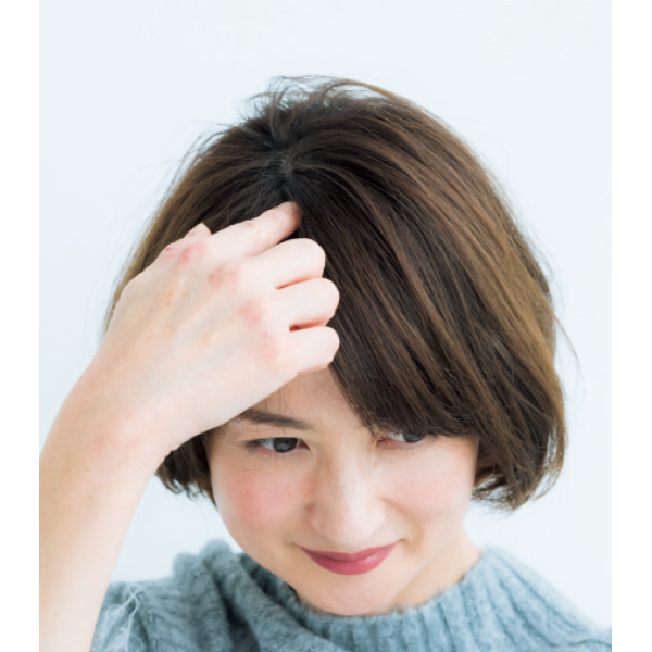 指でジグザグに4:6に分ける