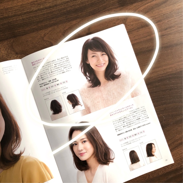上品なくびれヘア。こちらも斜め前髪と動きのあるパーマスタイルが素敵です!