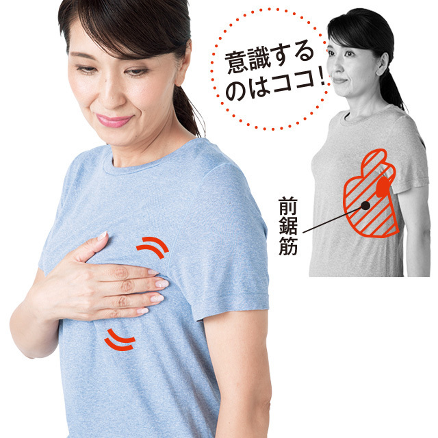 胸が流れる、たれる