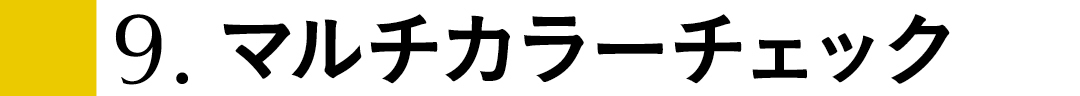 9.マルチカラーチェック