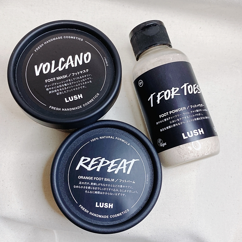 LUSHのフットケアはどれも1000円台のプチプラコスメ