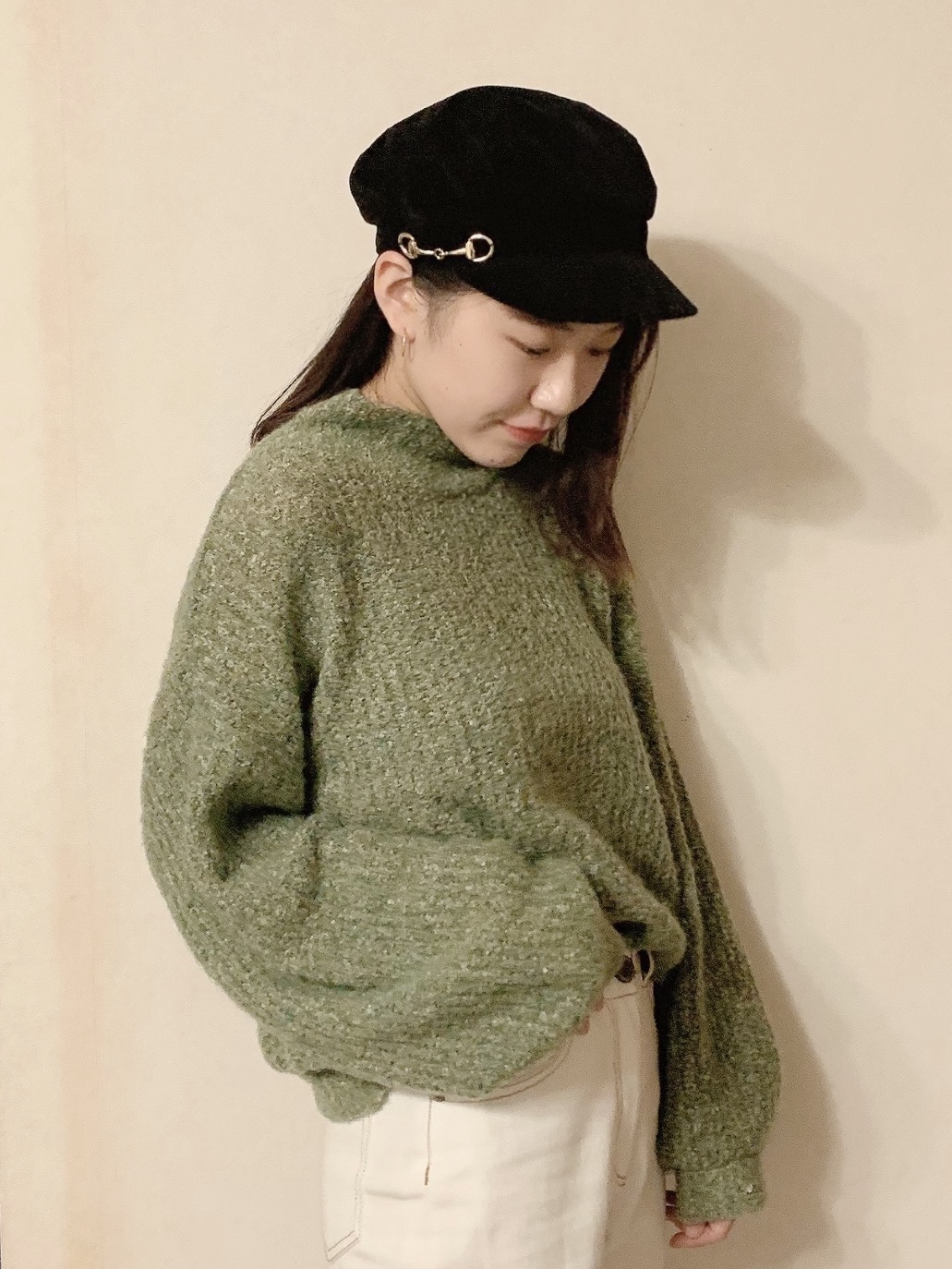 よもぎと言われたしまむらニット🧶