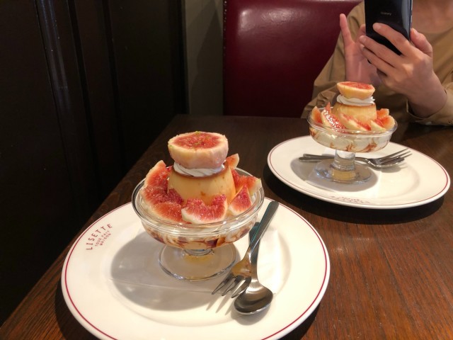 旬の果物のプリンアラモードを堪能♪_1_2