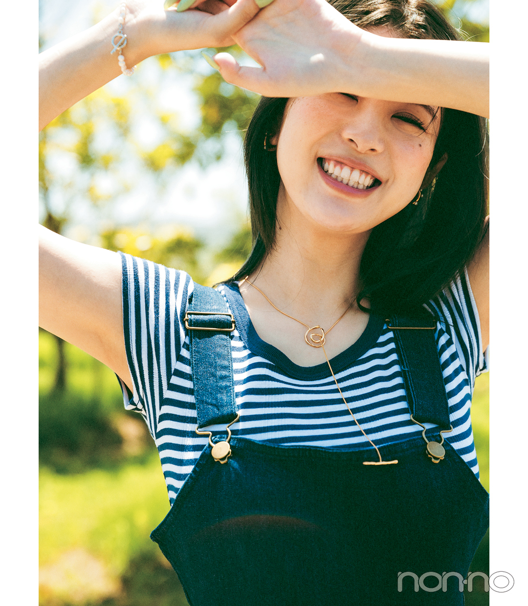 馬場ふみかのTシャツを可愛く着こなす方法のコーデ2-1