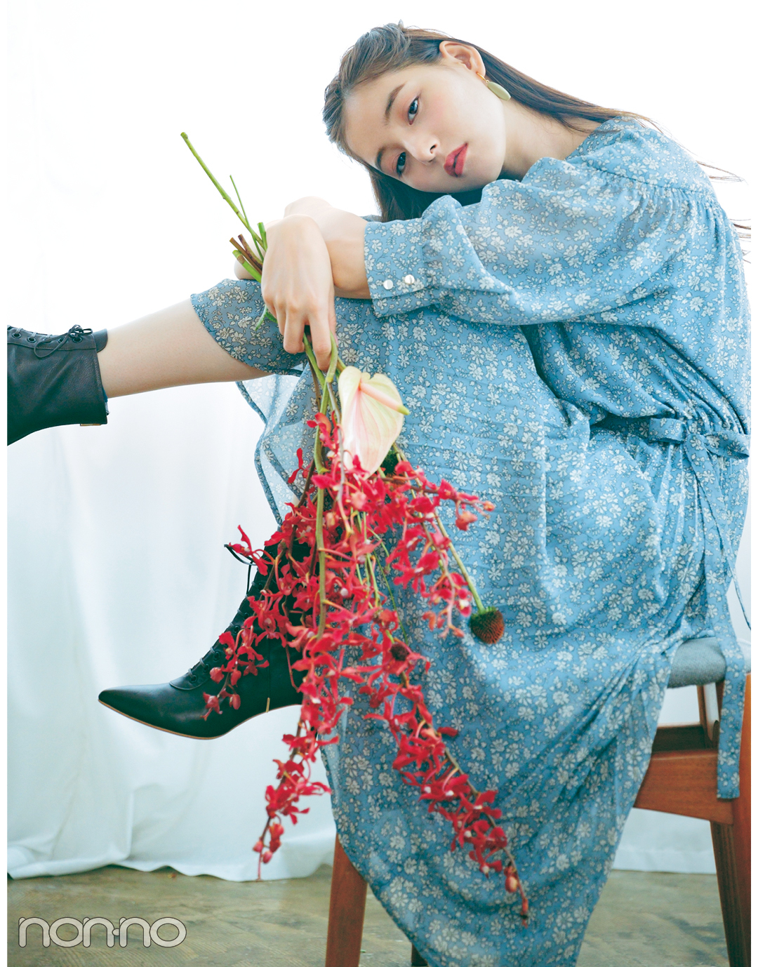 新木優子×新しいこと始まる秋服。「花柄ワンピはヴィンテージなムードで」_1_3