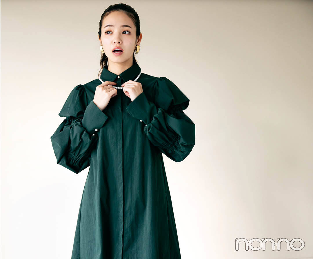 横田真悠の秋のクラシカルトップスモデルカット2-3