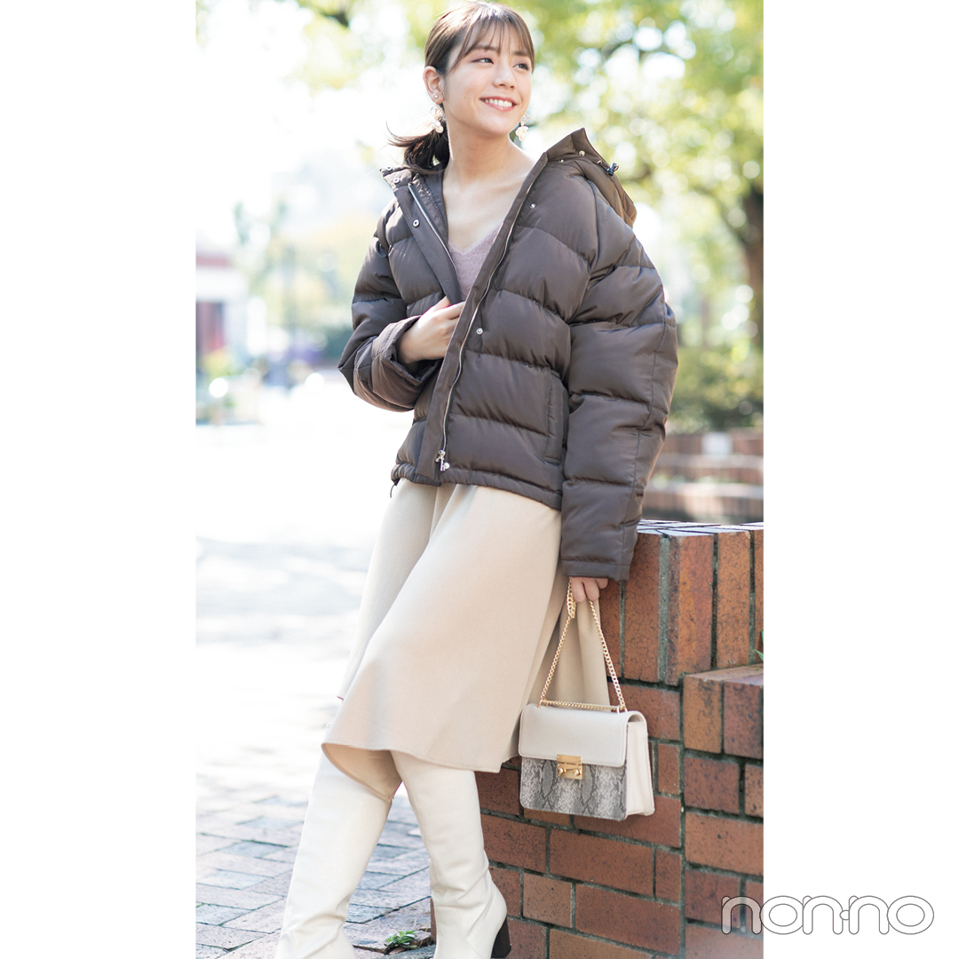 ダウン_可愛い_コーデの正解、トレンドのブラウンならこう!_1_4