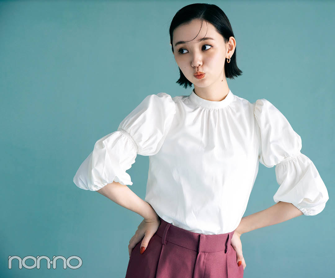江野沢愛美の秋のクラシカルトップスモデルカット2-1