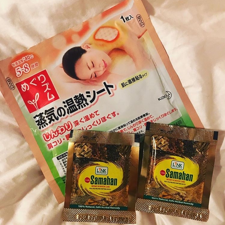 蒸気の温熱シート