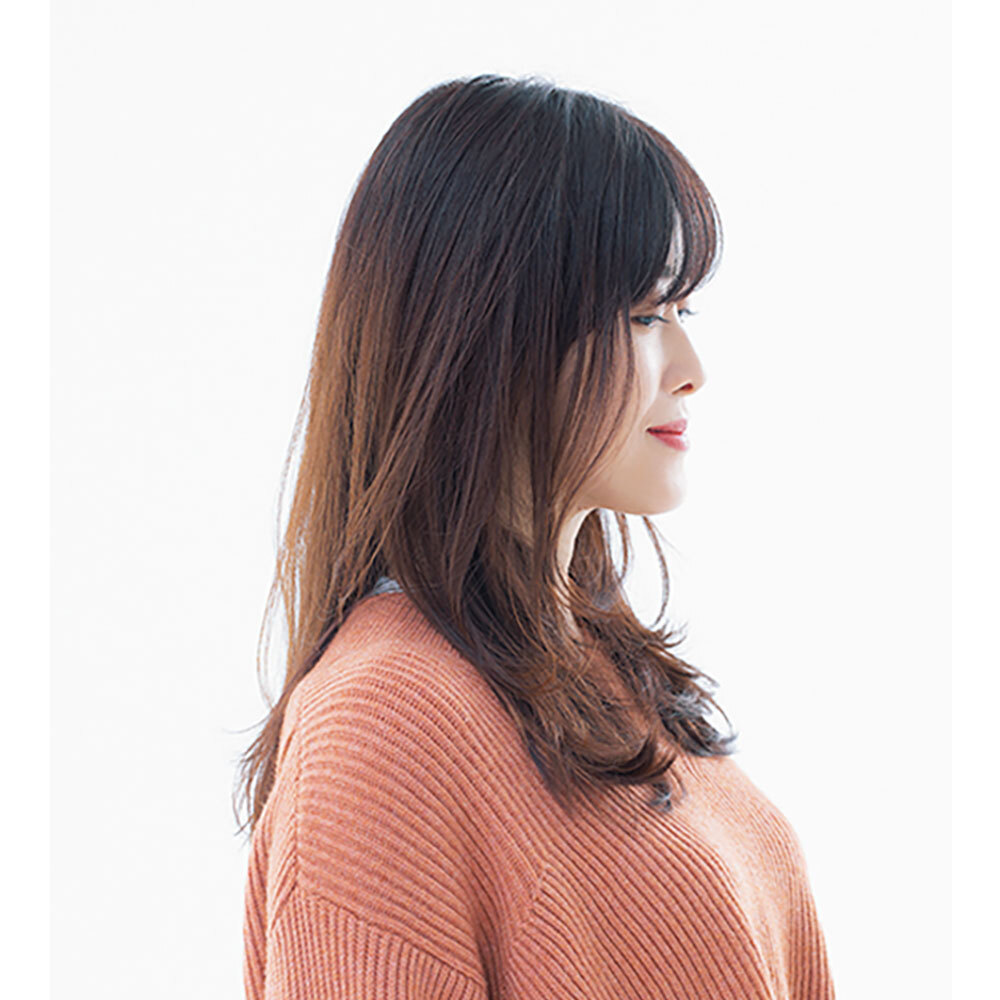横から見た人気ロングヘアスタイル3位の髪型