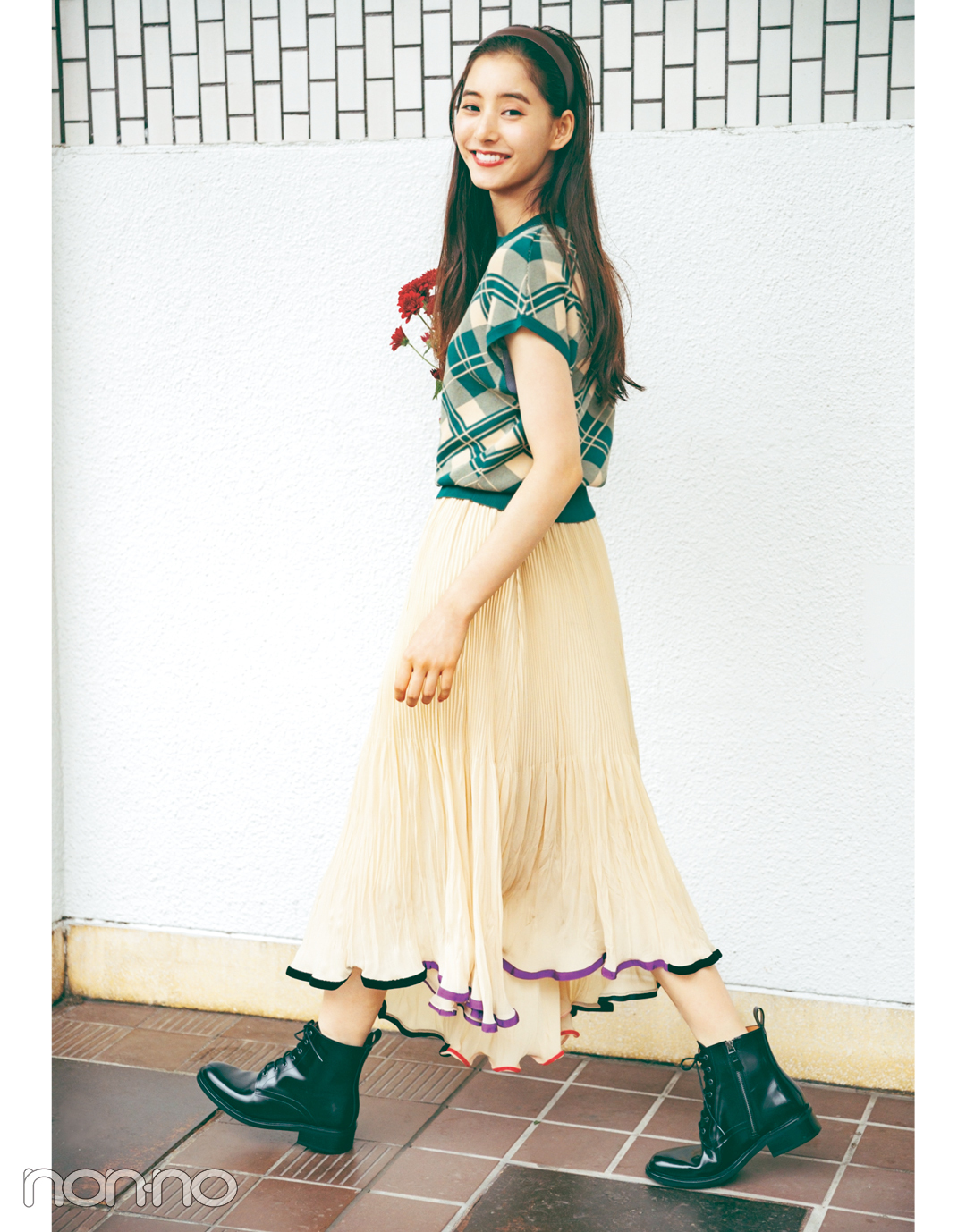 新木優子×新しいこと始まる秋服。「スカートはロング丈で華やかに」_1_4