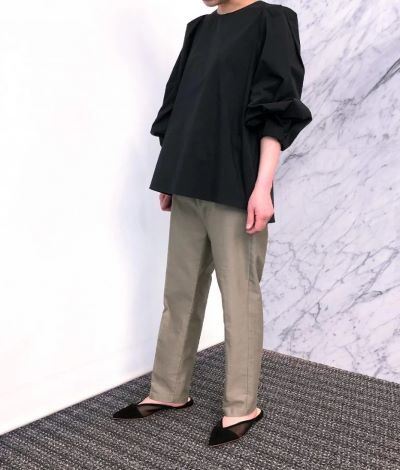 E by eclat コットン袖ボリュームブラウス ¥17,600