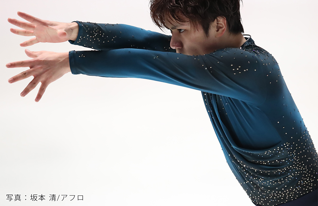 2018年全日本選手権男子FS演技中の宇野昌磨選手