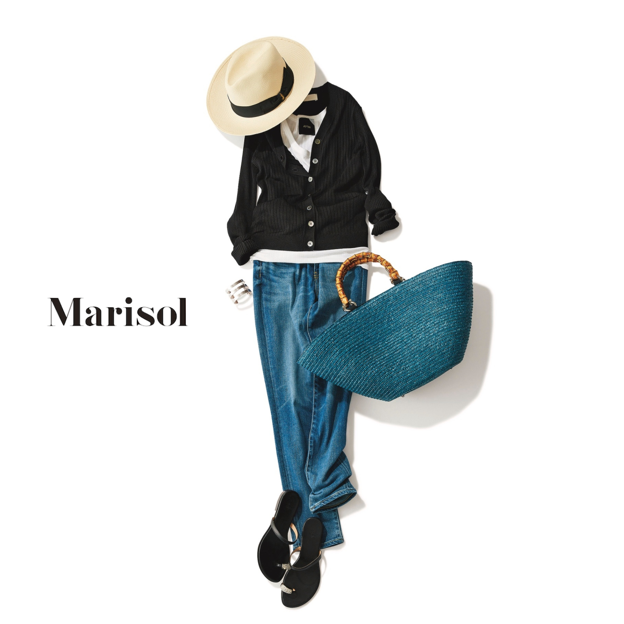さわやかで涼しげにデニムを着こなす 夏の上品デニムコーデ12選 ファッション誌marisol マリソル 40代をもっとキレイに 女っぷり上々