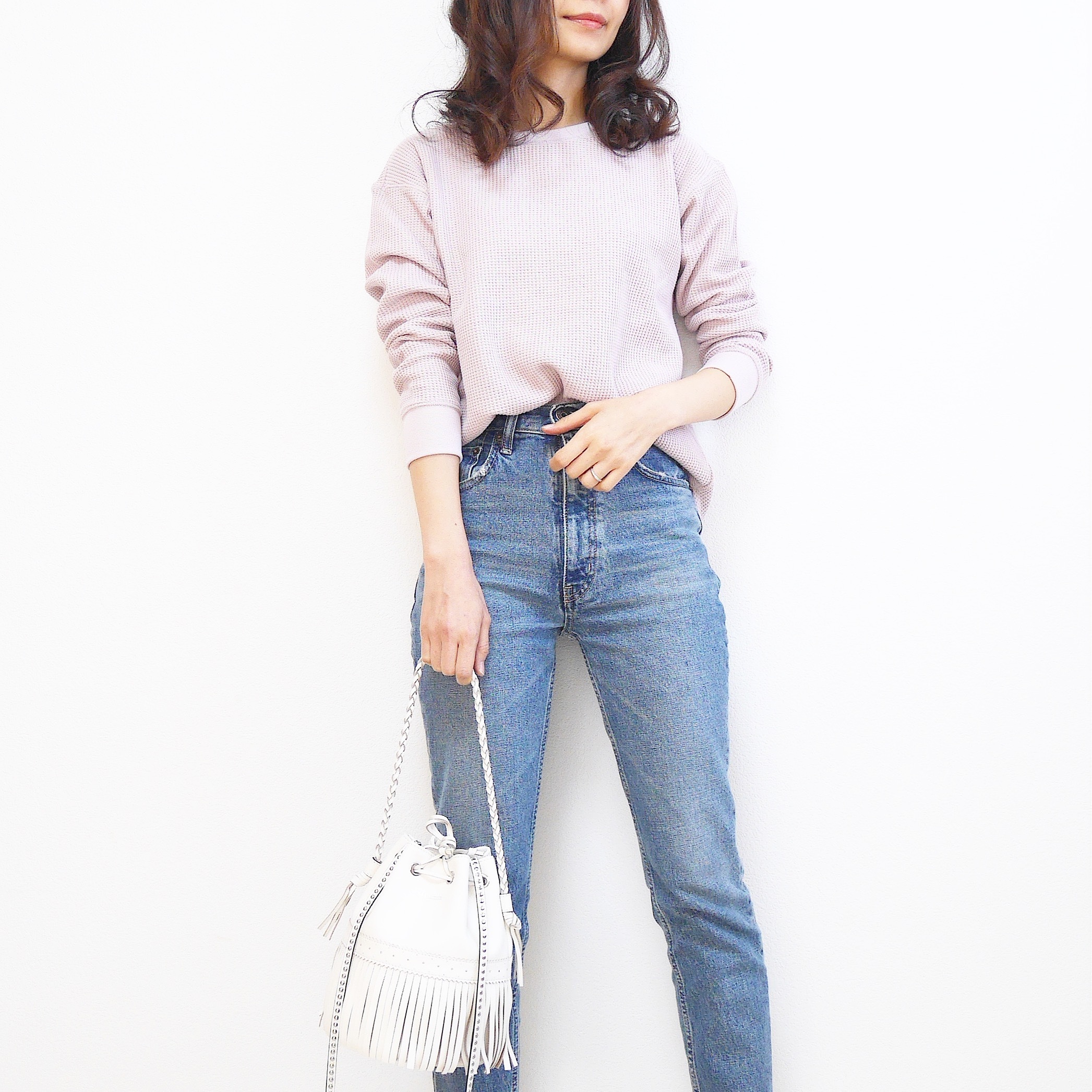 Uniqlo ワッフルtで大人ピンク上品カジュアル ファッション誌marisol マリソル Online 40代をもっとキレイに 女っぷり上々
